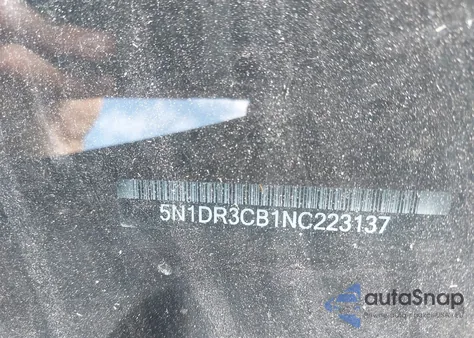 2022 Nissan Pathfinder Sl 2Wd из США, поврежденный, VIN 5N1DR3CB1NC223137